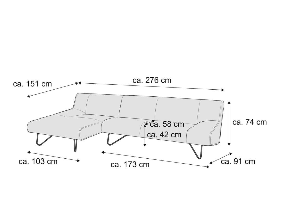 Koinor Ecksofa Gismo | Grün