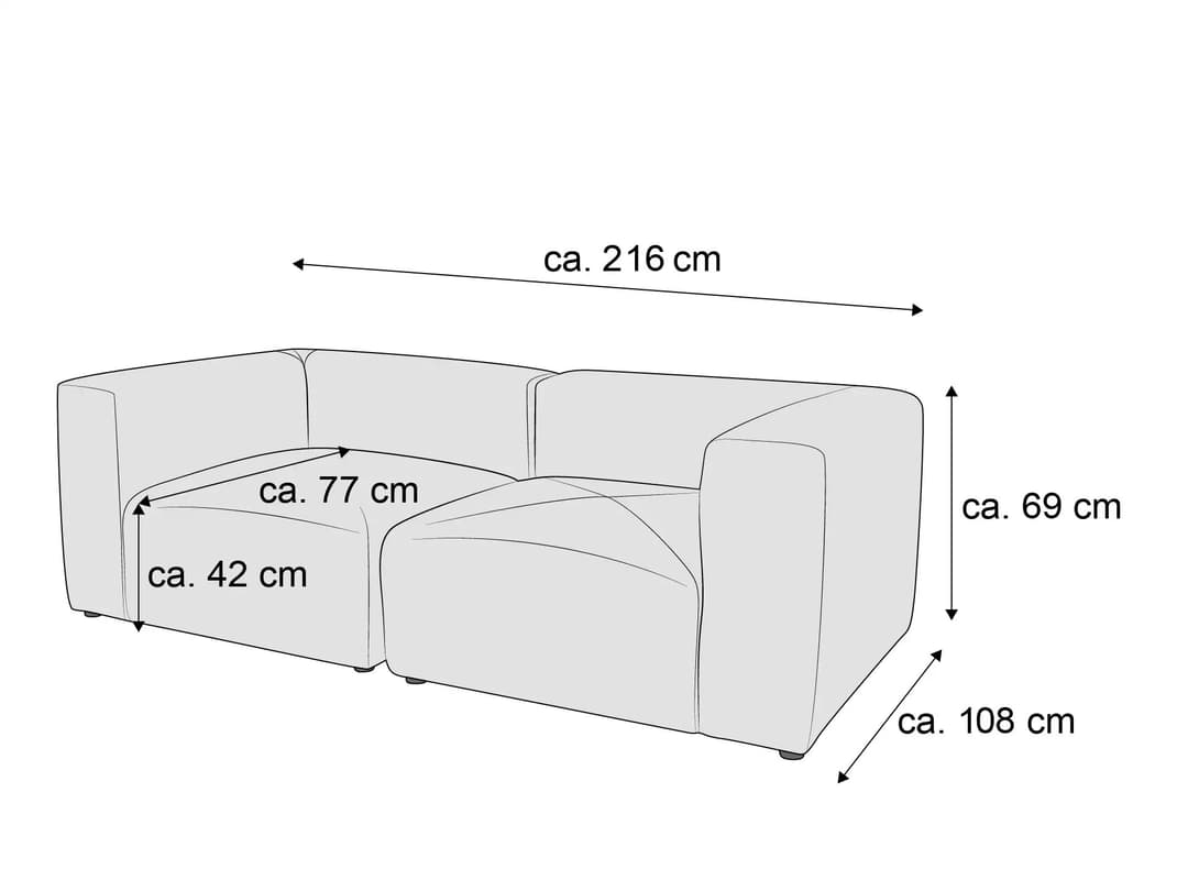 Einzelsofa Dorna | Braun