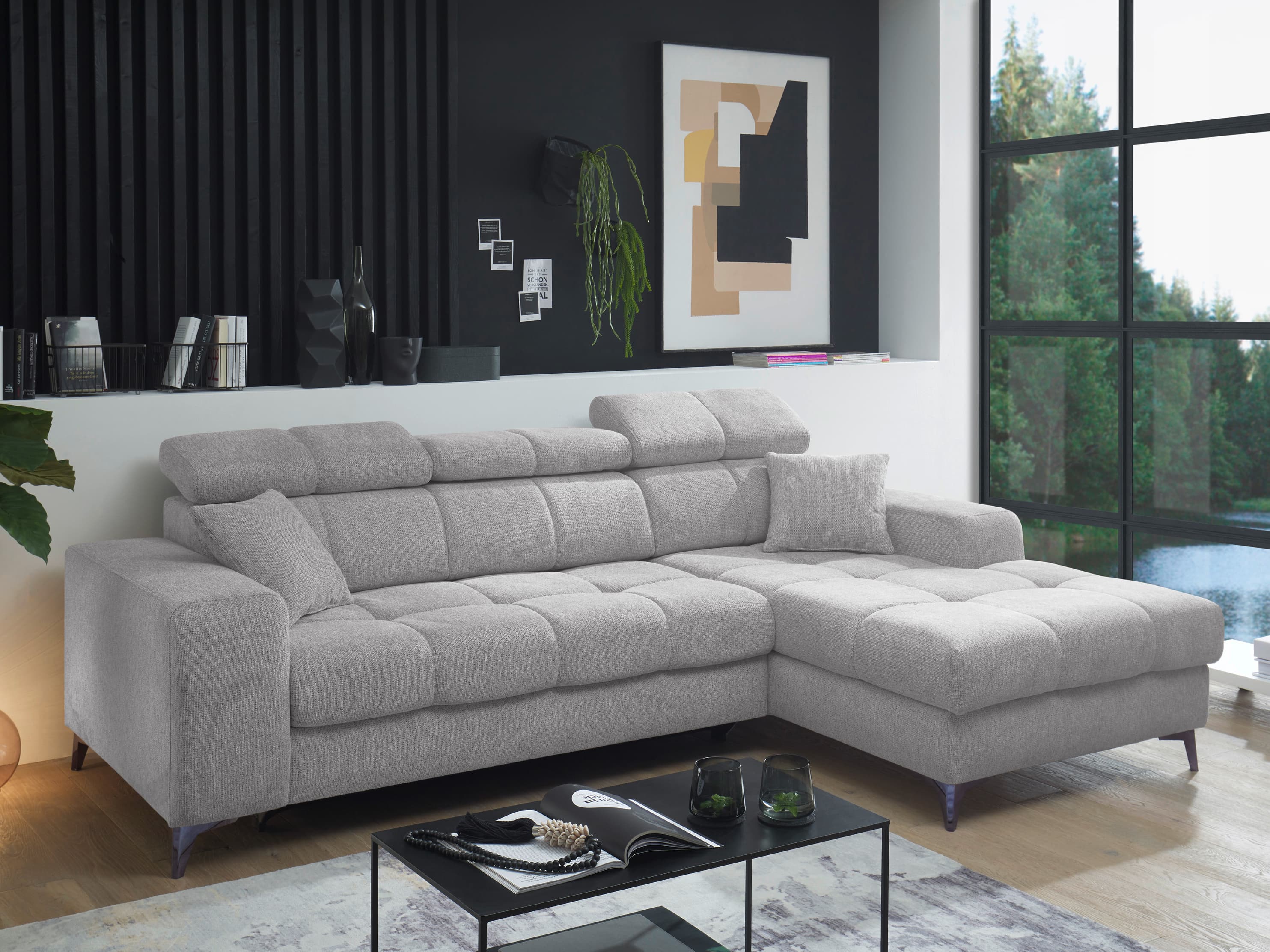 Ecksofa Ballack | Grau