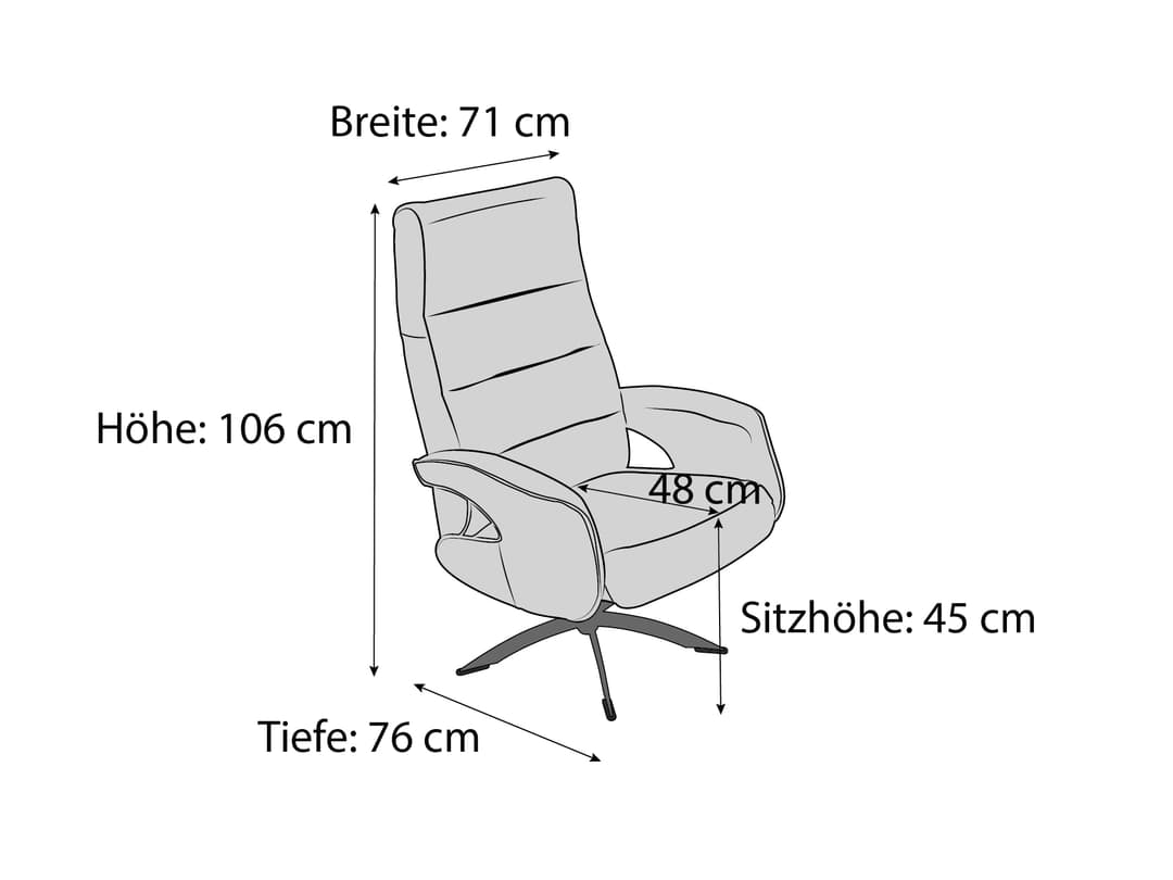Relaxsessel Kerndl | Weiß