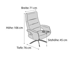 Relaxsessel Kerndl | Weiß