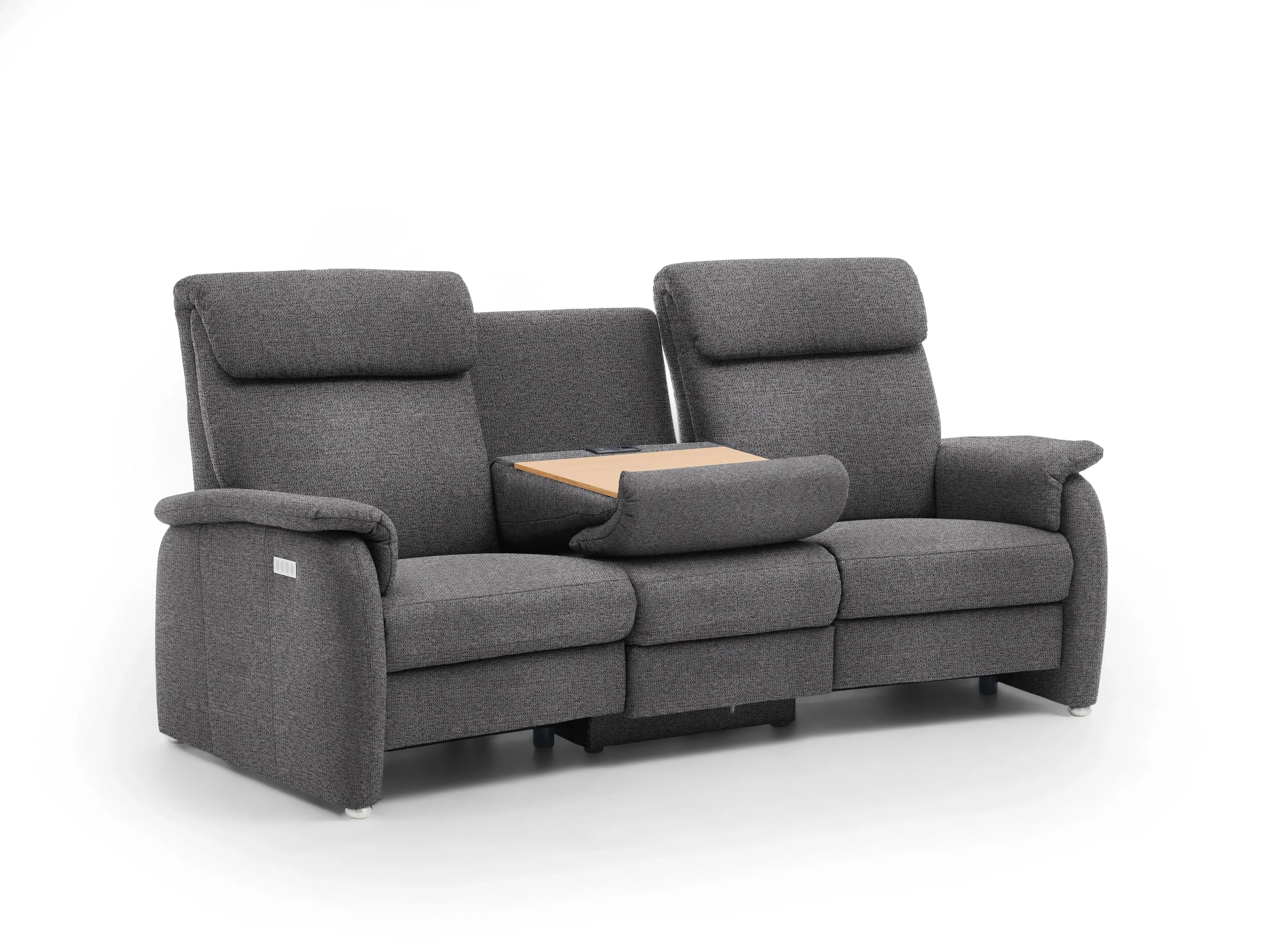 Trapezsofa Calciano VII | Braun