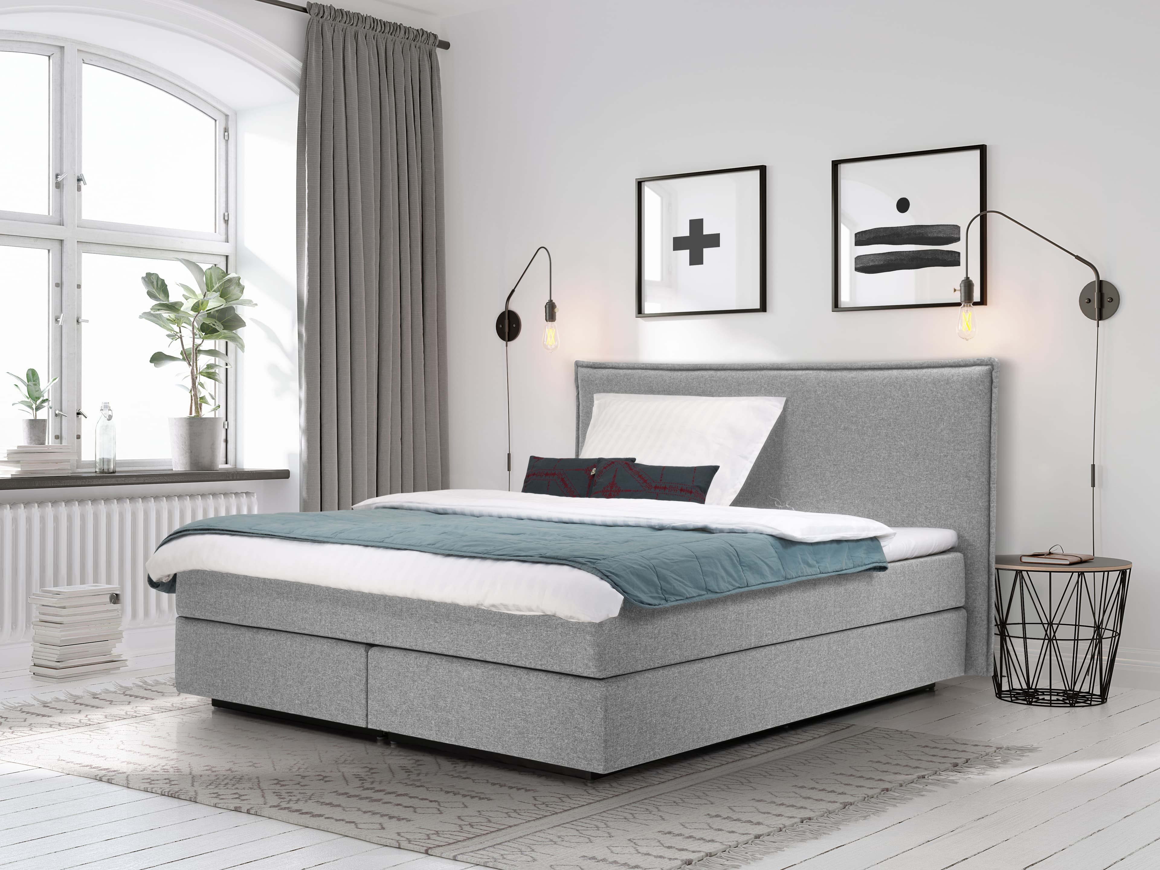 Boxspringbett Kalvari | Grau