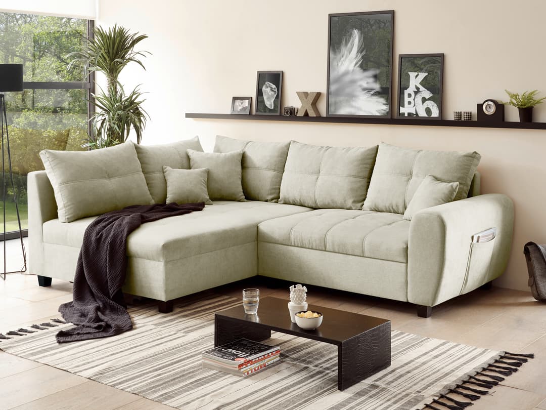 Ecksofa Briella | Weiß