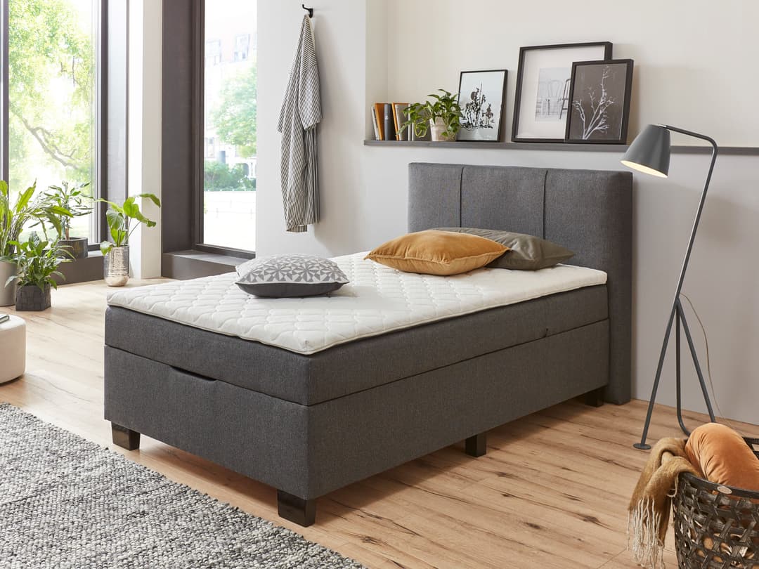 Boxspringbett Saana | Grau