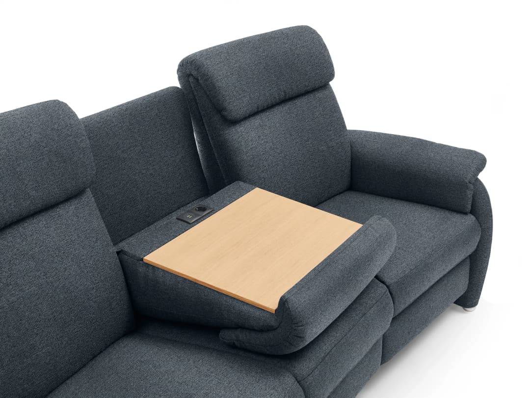 Trapezsofa Calciano VII | Grau