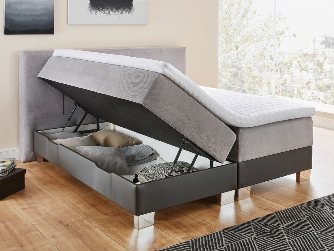 Boxspringbett Scharek | Grau