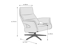 Relaxsessel Kampodoro | Braun