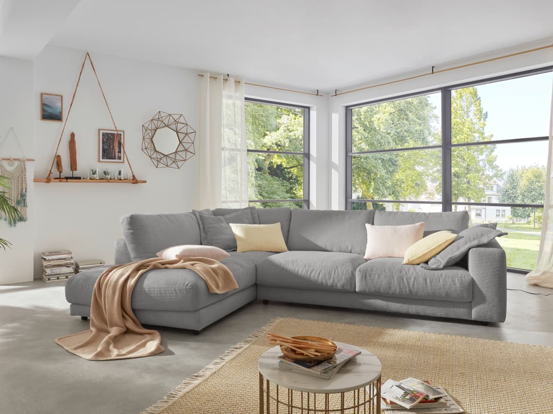 Ecksofa Cairano V | Grau