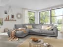 Ecksofa Cairano V | Grau