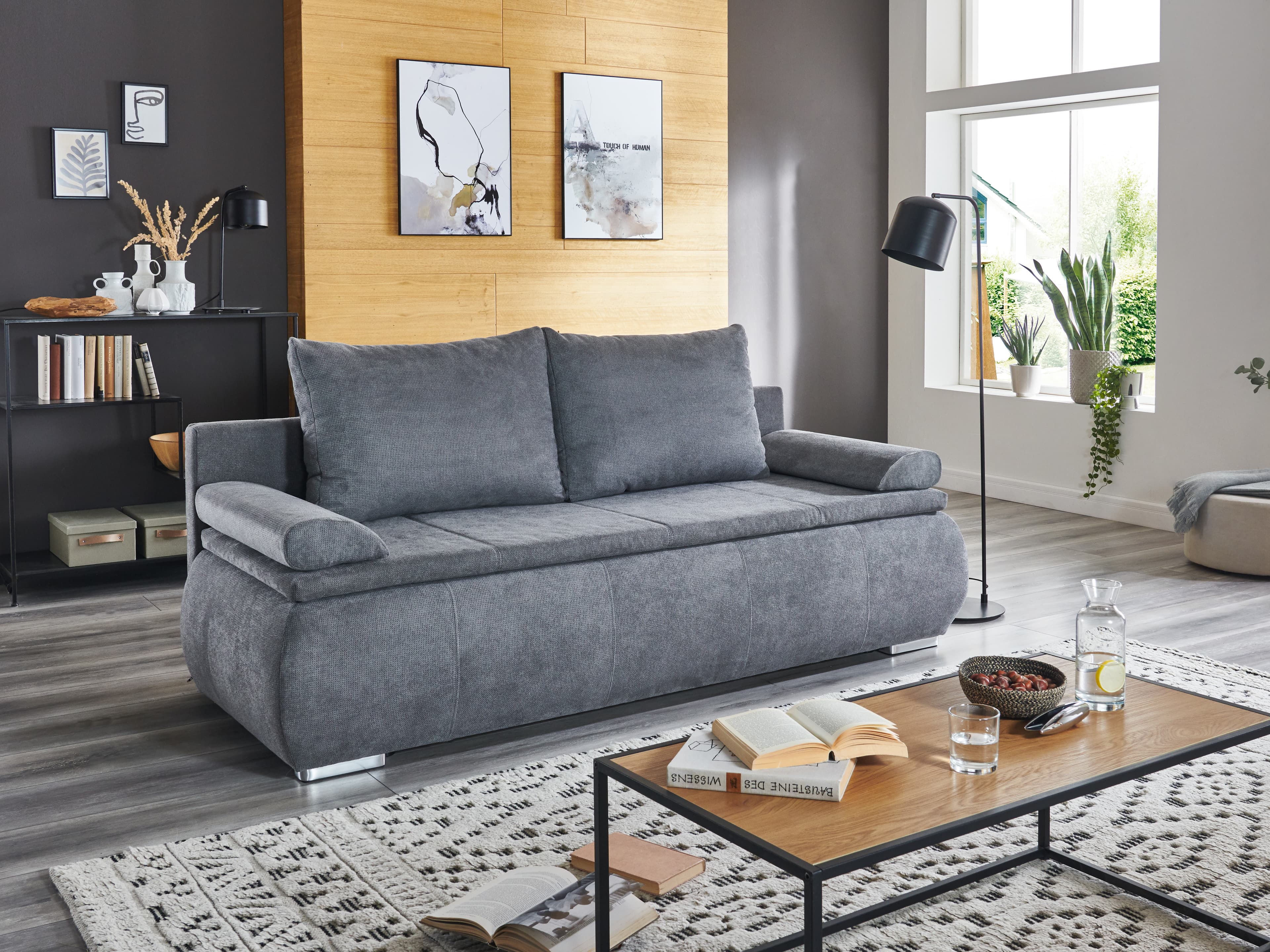 Schlafsofa Sankuru | Grau
