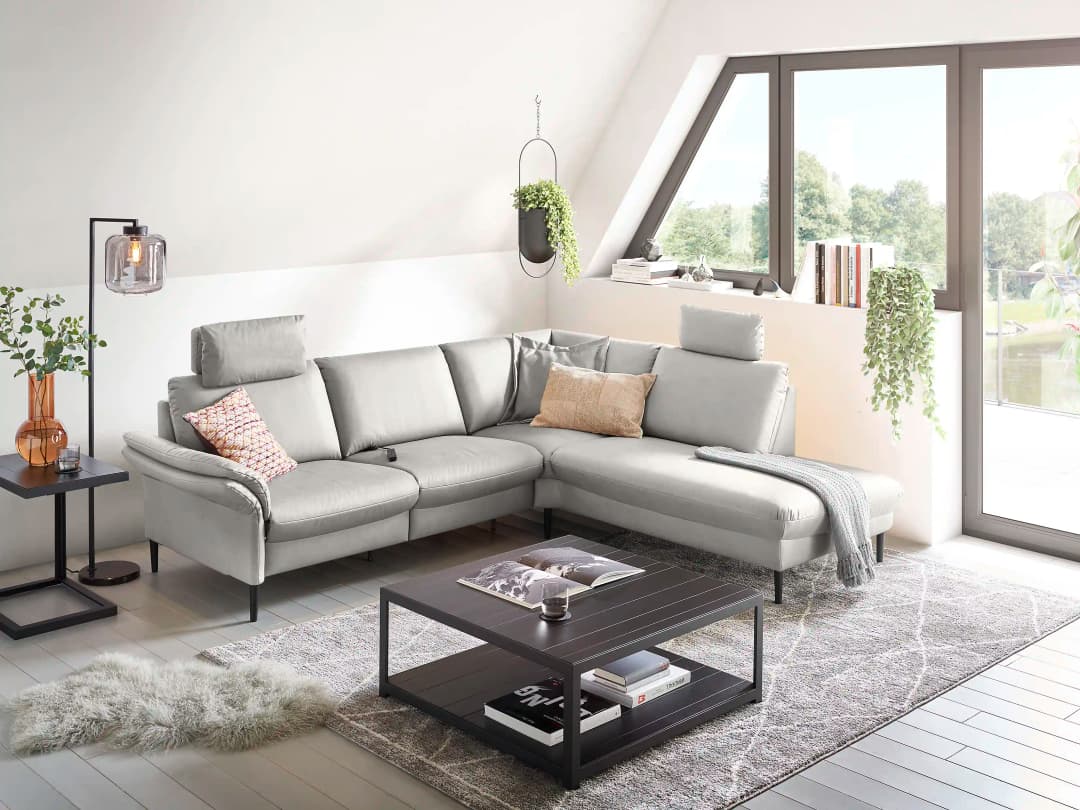 Ecksofa Carpin | Grau