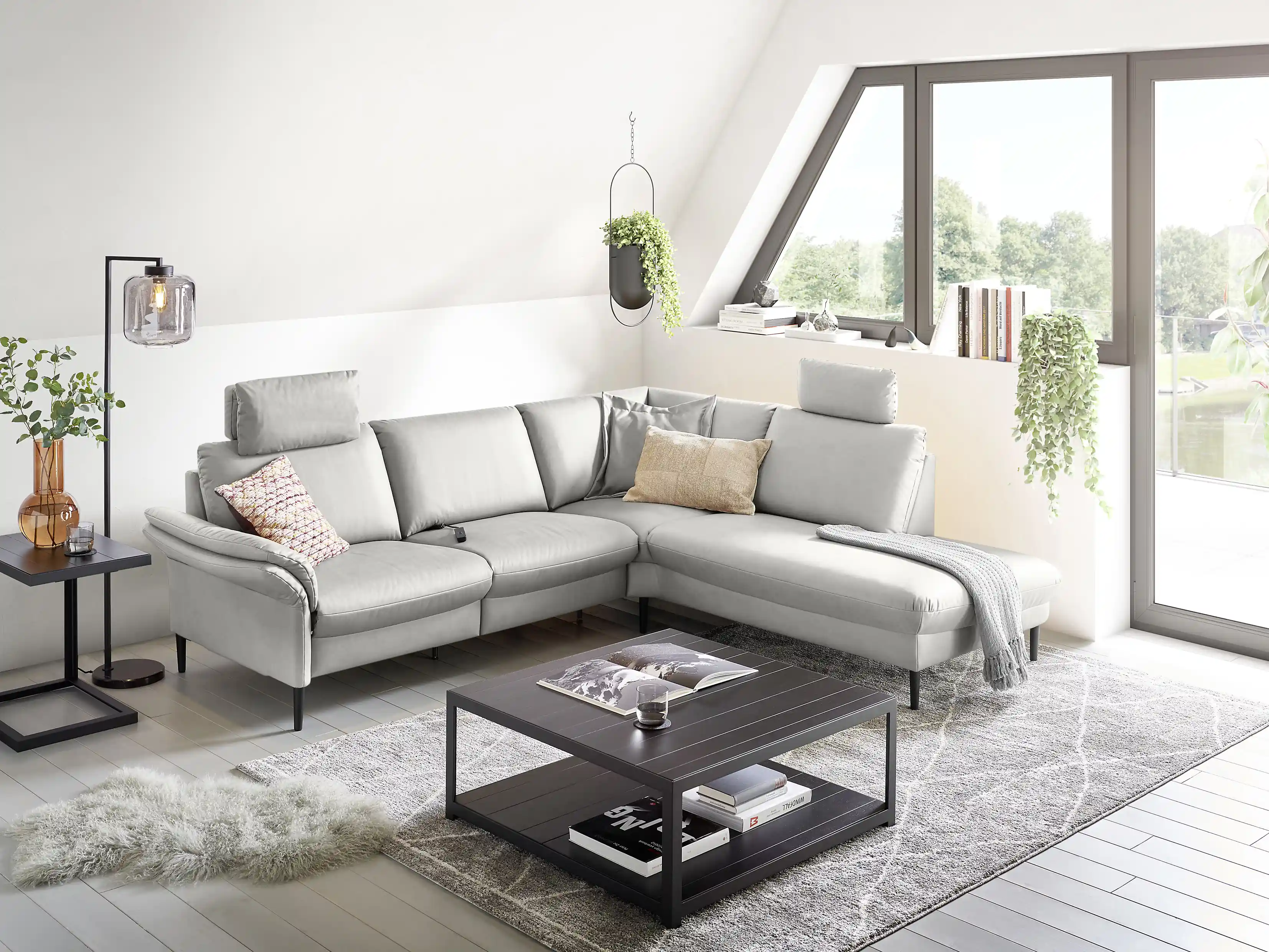 Ecksofa Carpin | Grau