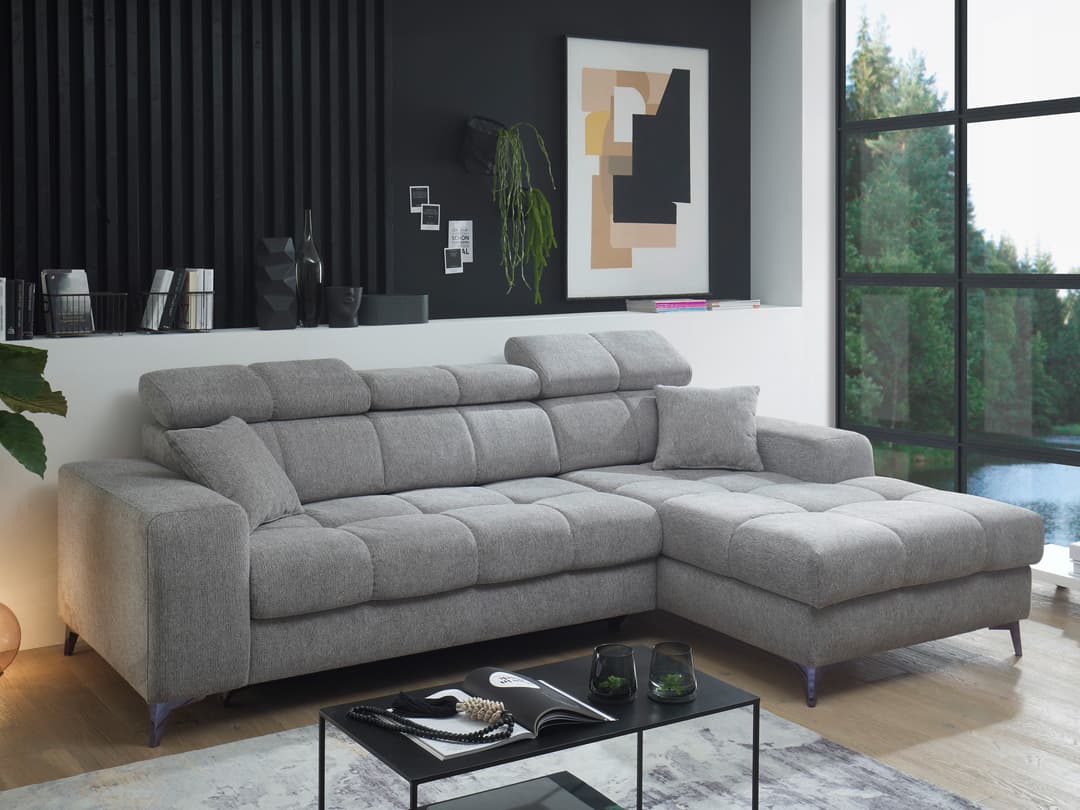 Ecksofa Ballack | Grau