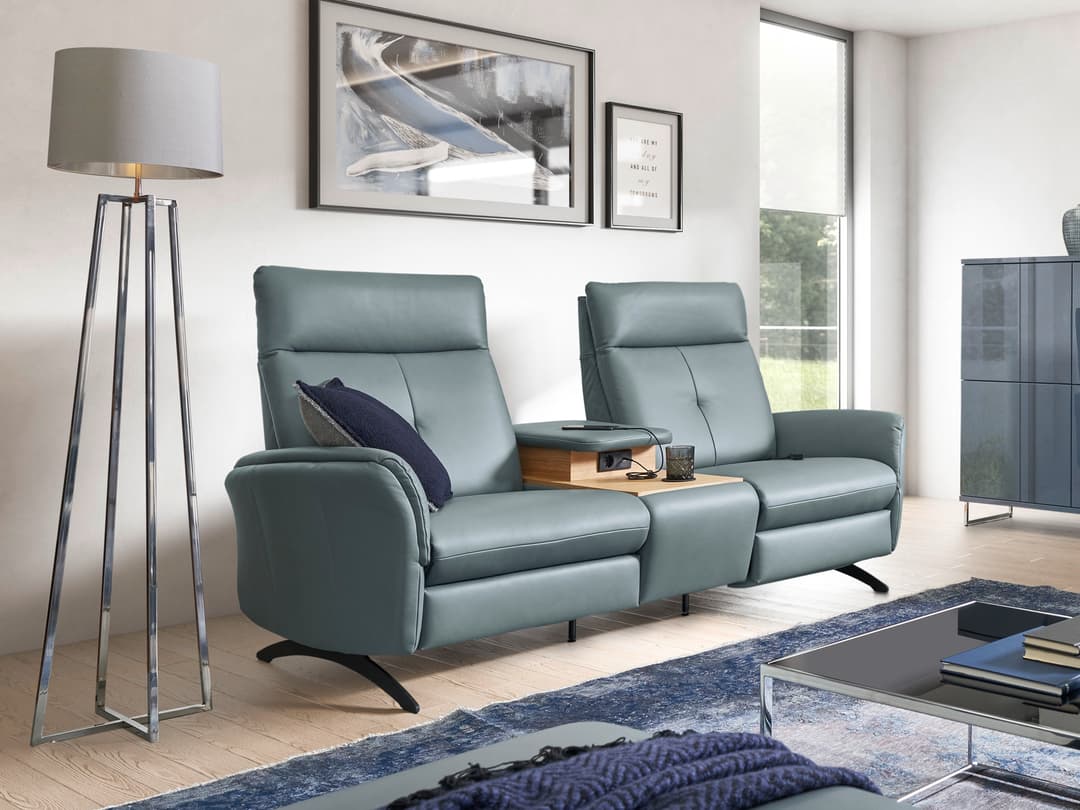 Trapezsofa Caracas II | Braun