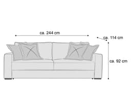 Schlafsofa Ruben | Grau