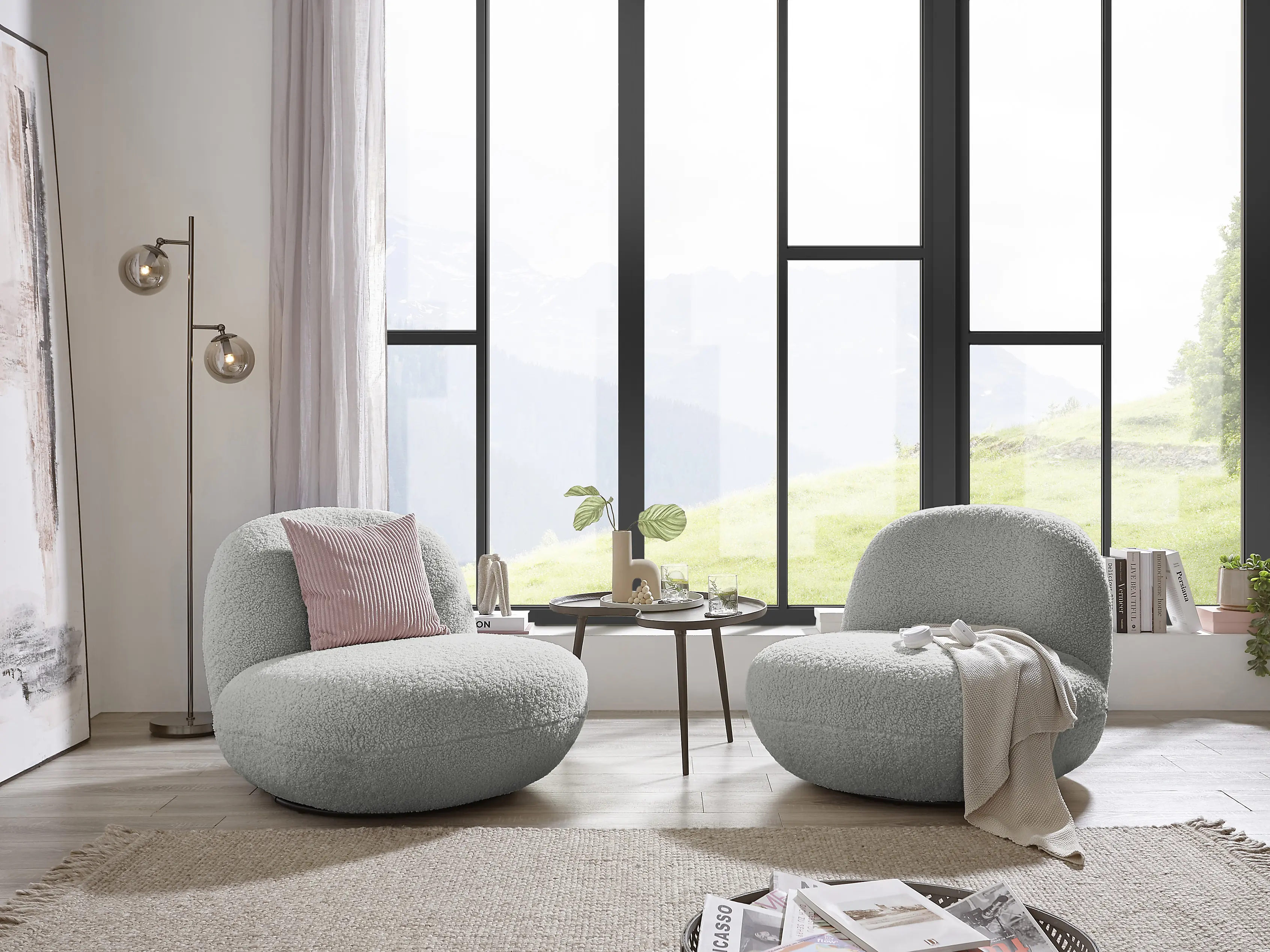 Polstersessel Brandi | Grau