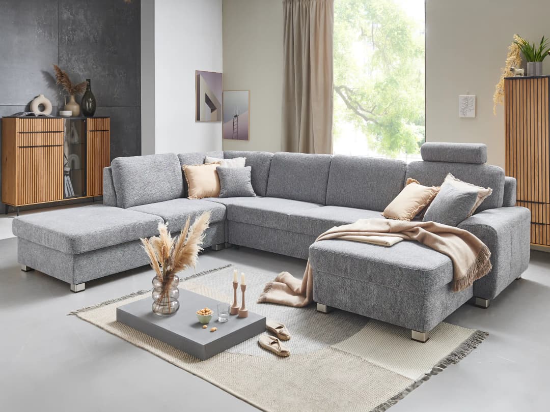 Wohnlandschaft Morena V | Grau