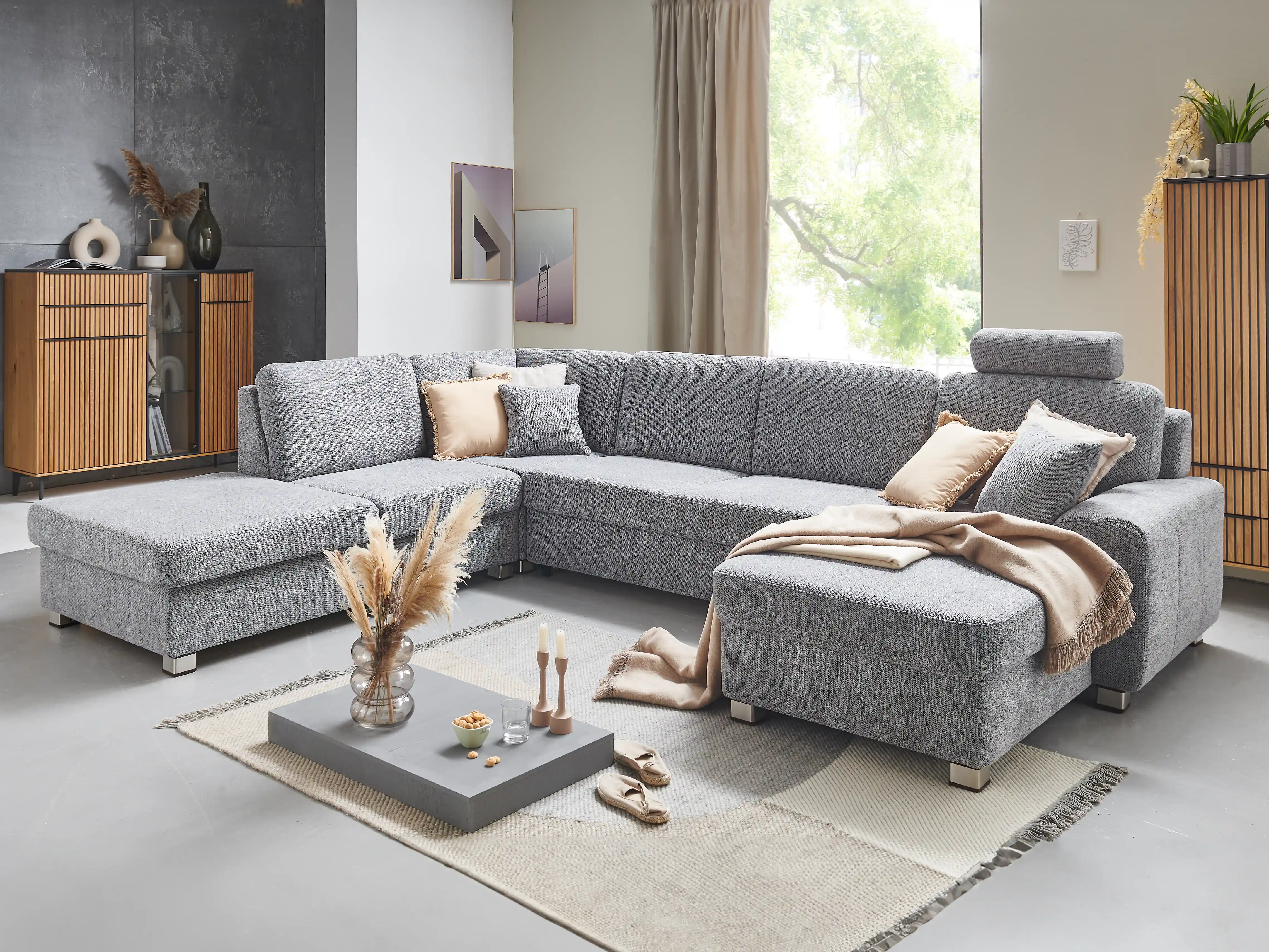 Wohnlandschaft Morena V | Grau
