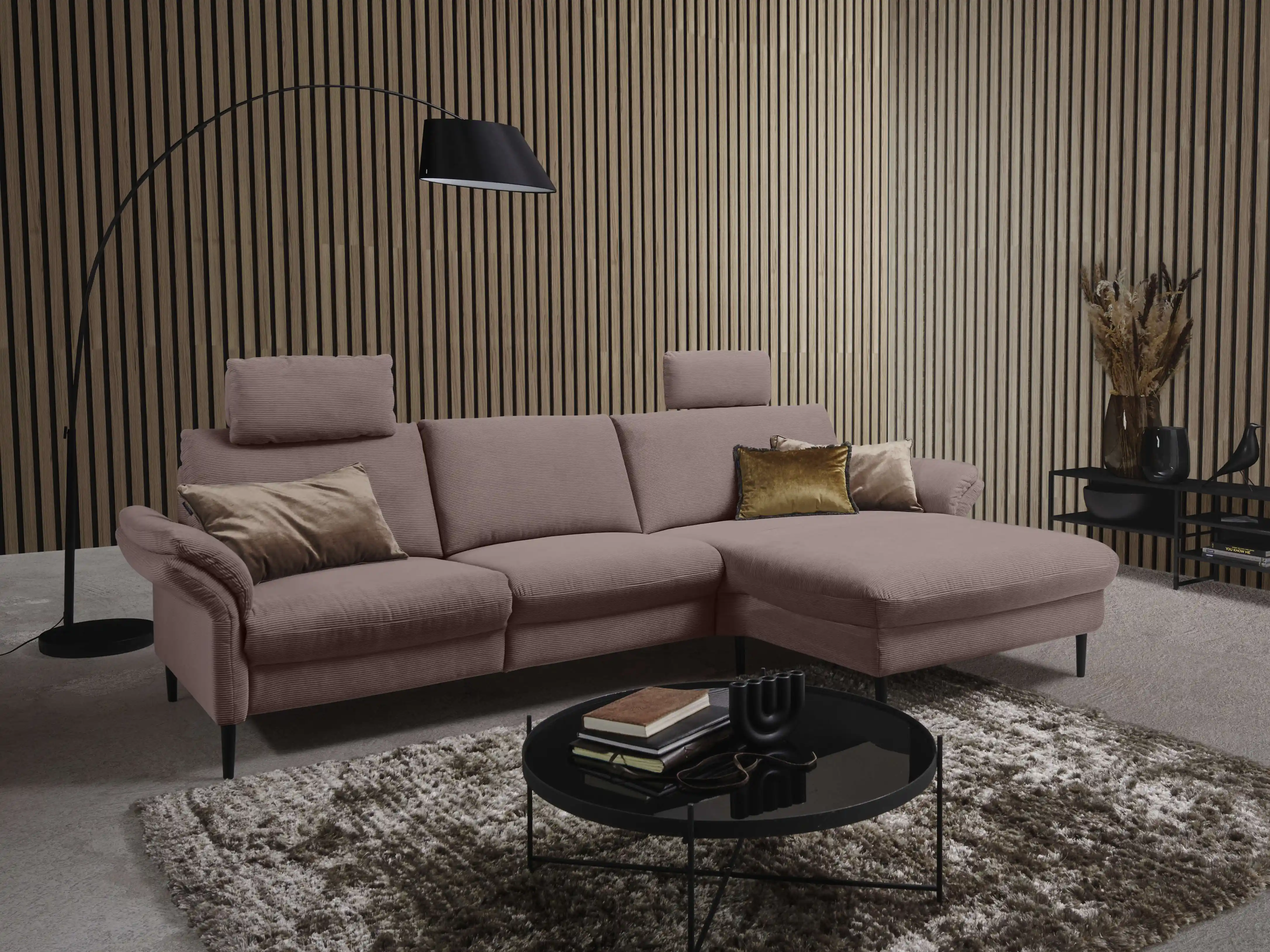 Ecksofa Carpin II | Rosa