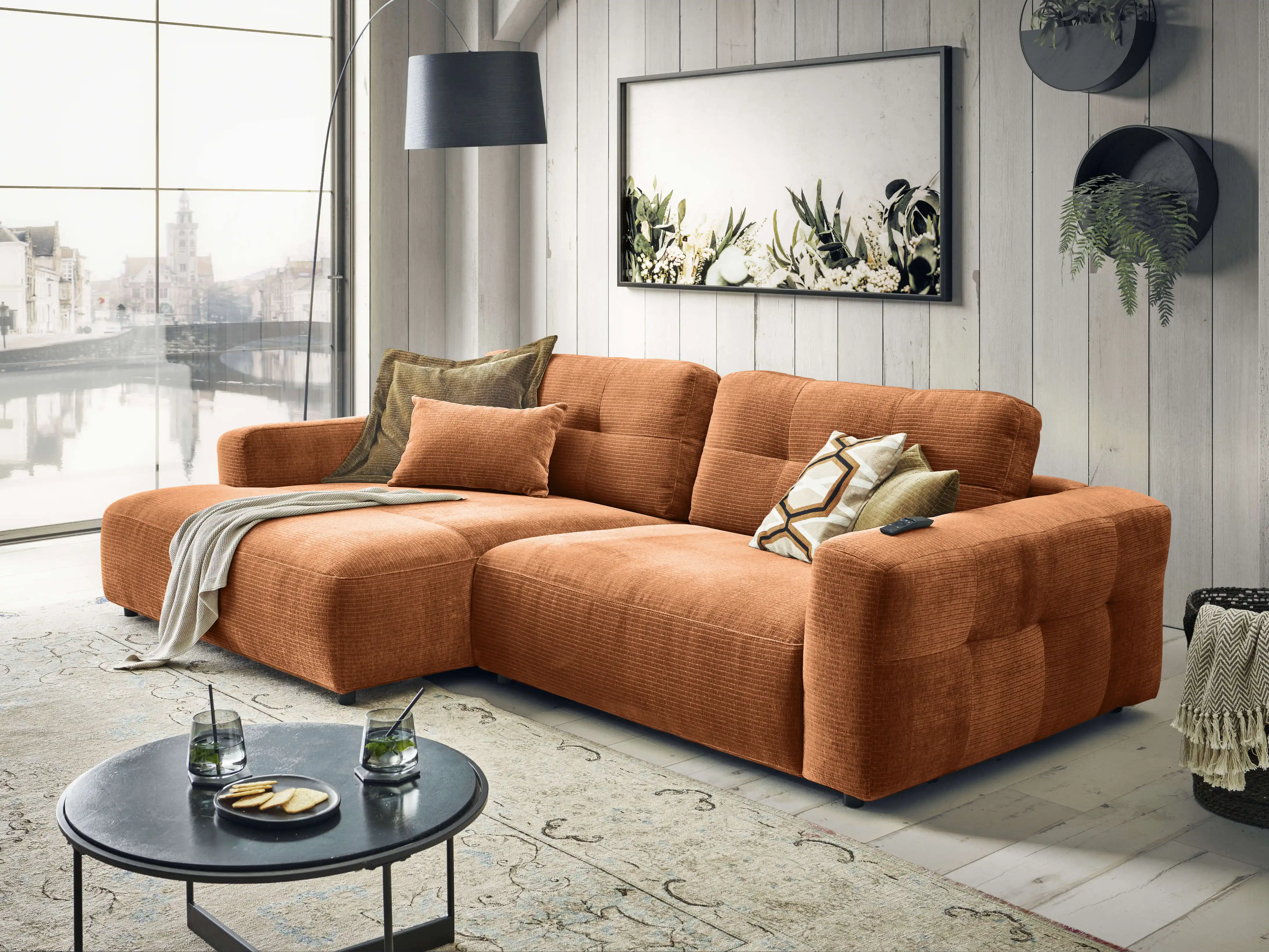 Ecksofa Cally II | Orange