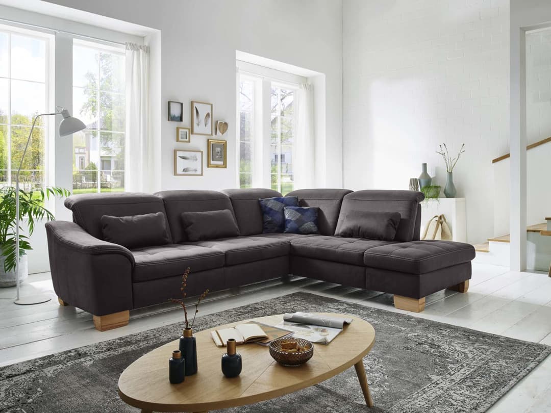 Ecksofa Preggio II | Braun