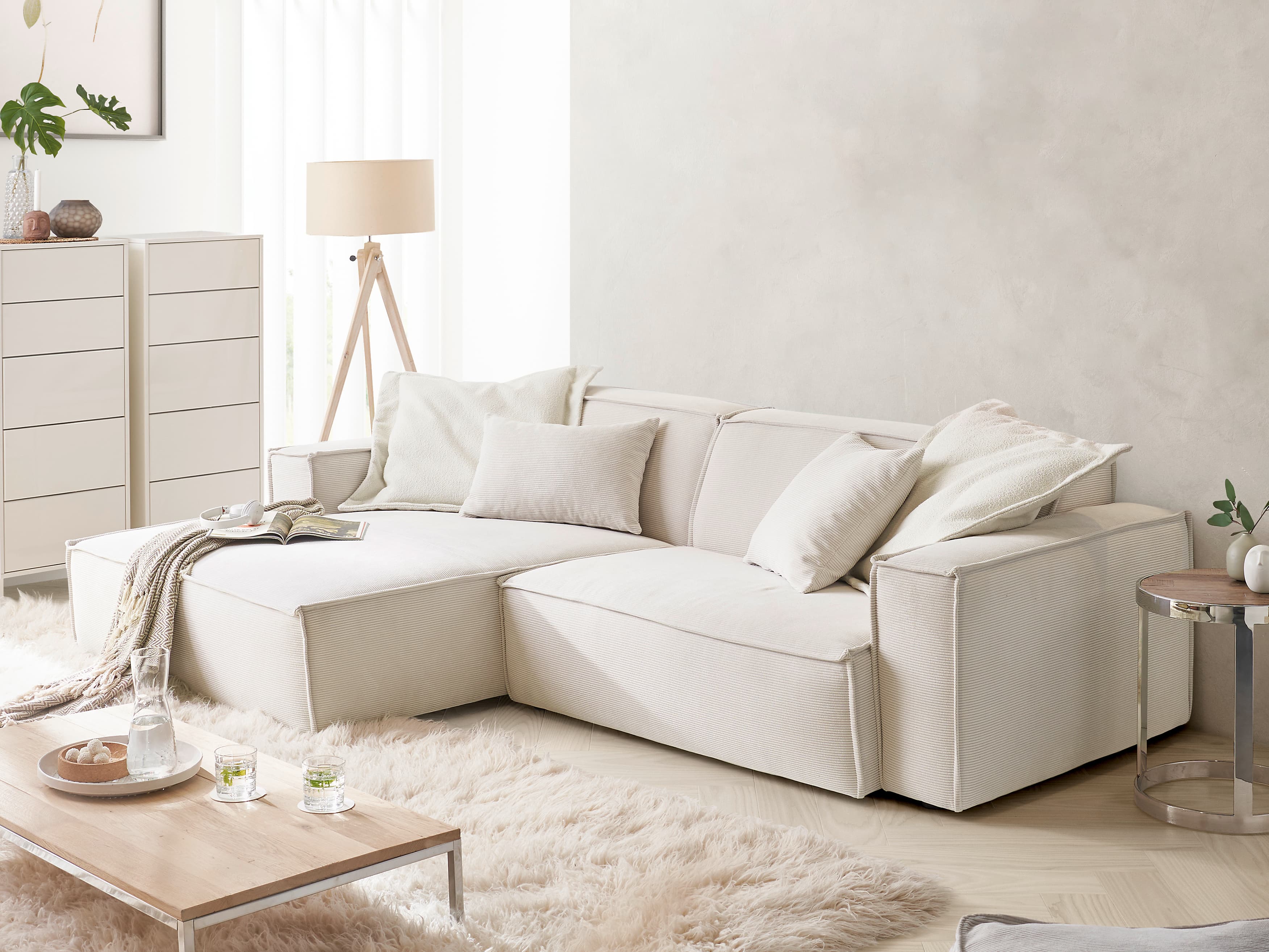 Ecksofa Croviana VII | Weiß