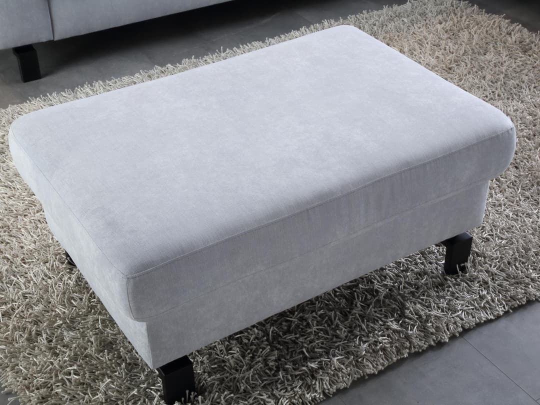Polsterhocker Cabianca X | Grau