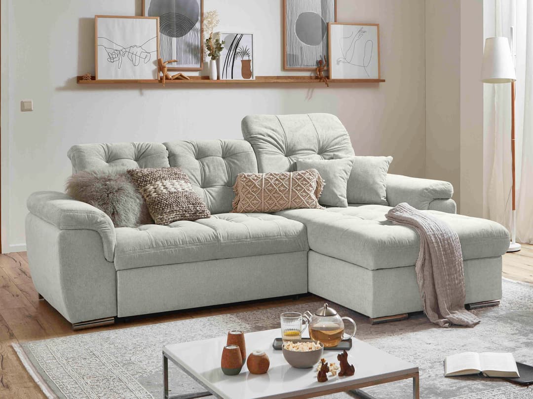 Ecksofa Marcon | Grau