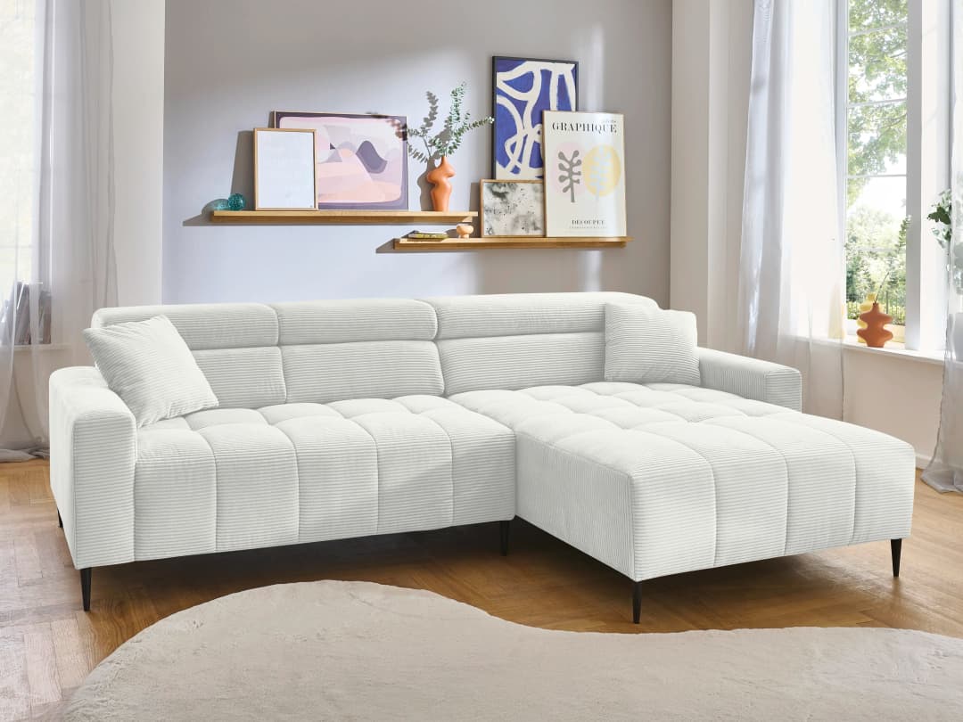 Ecksofa Isla | Weiß