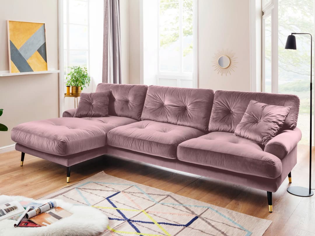 Ecksofa Howard IV | Rosa