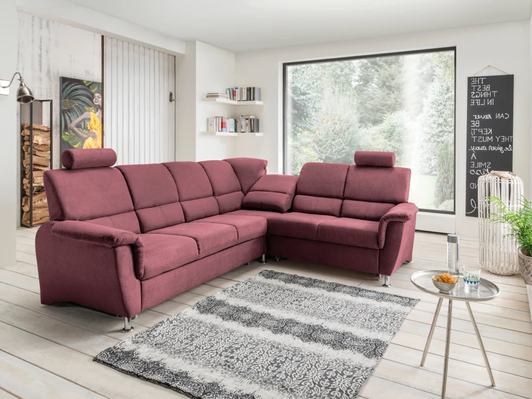 Ecksofa Bulma III | Rosa