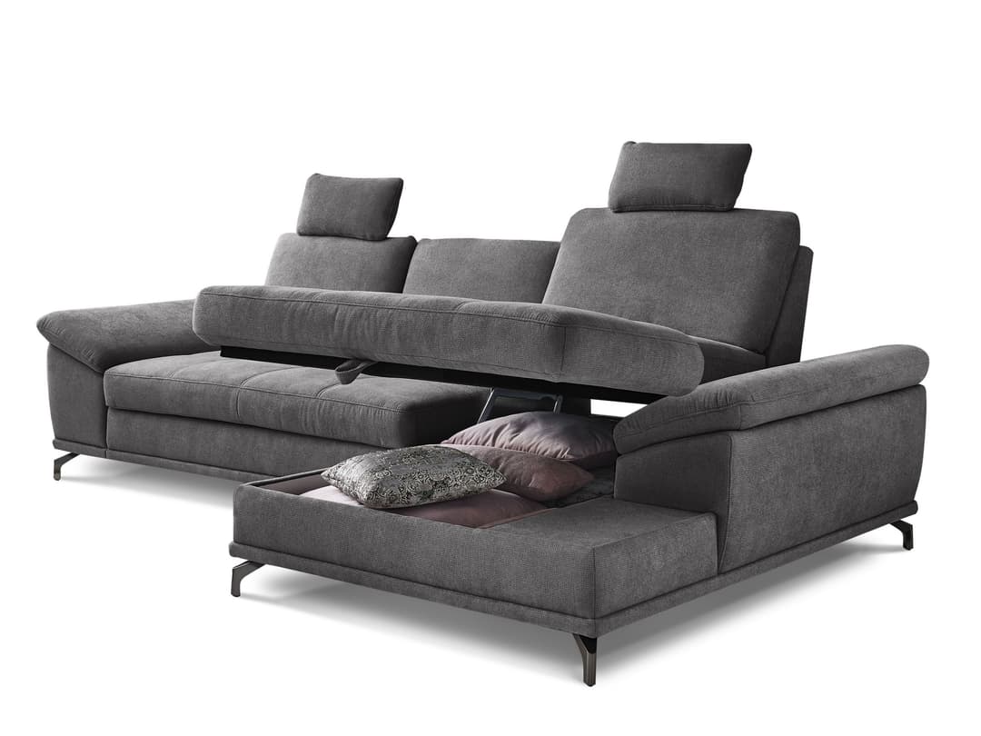 Ecksofa Saratow | Grau