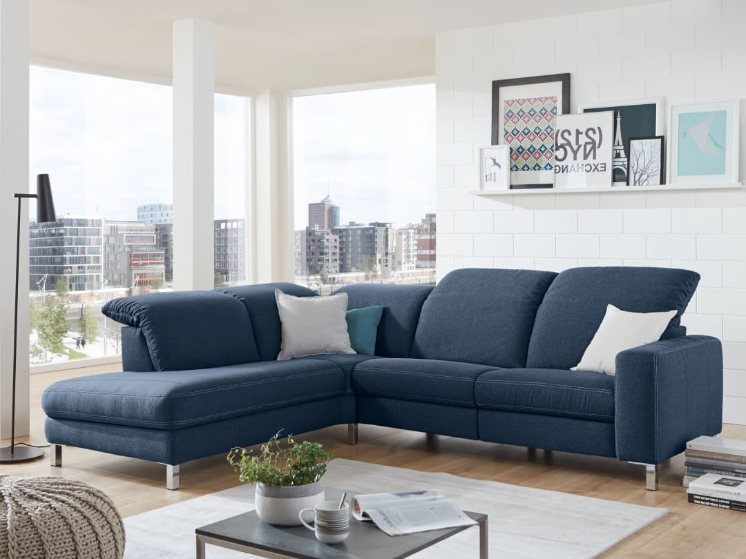 Ecksofa Cabello | Blau