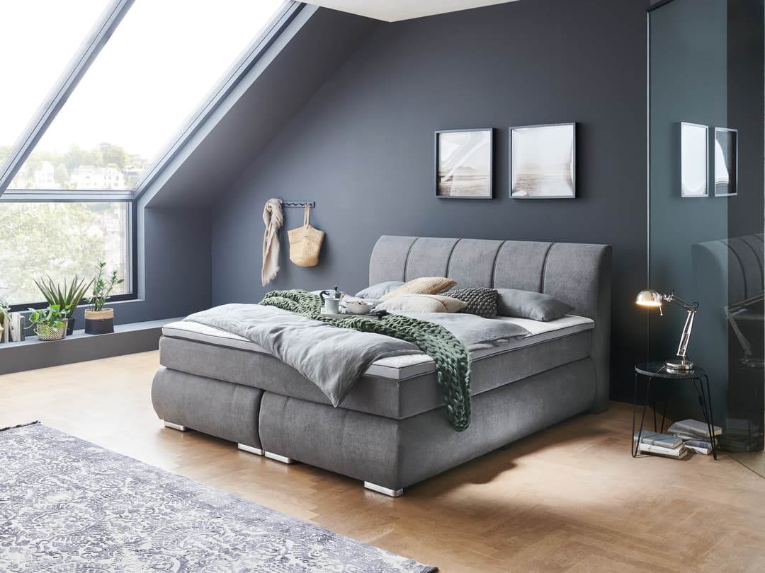 Boxspringbett Sarnica | Grau