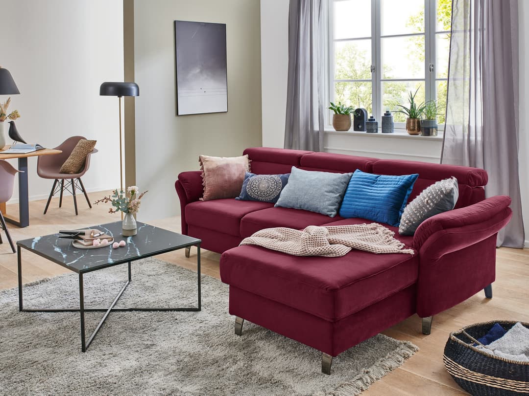 Ecksofa Scandicci IV | Rot