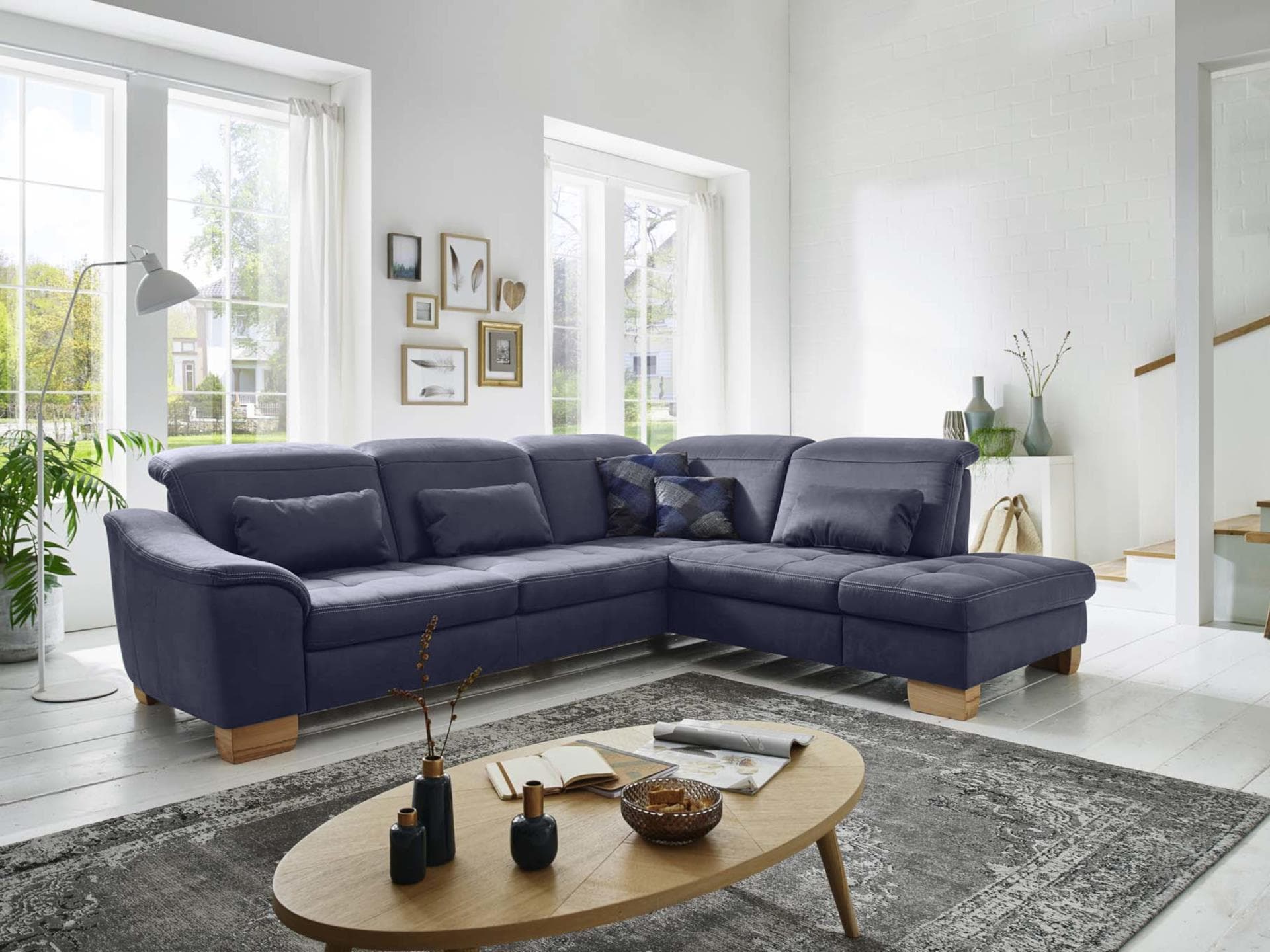 Ecksofa Preggio II | Blau