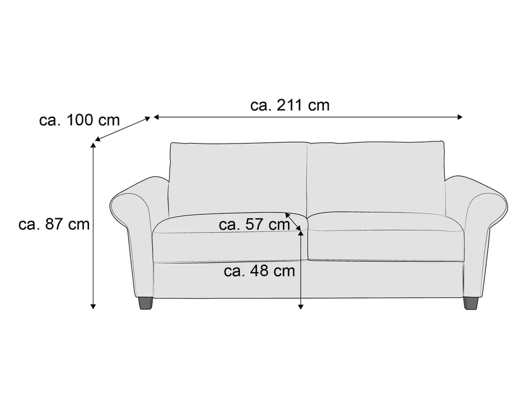 Schlafsofa Bigge | Grün