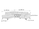Ecksofa Makala | Grau 2