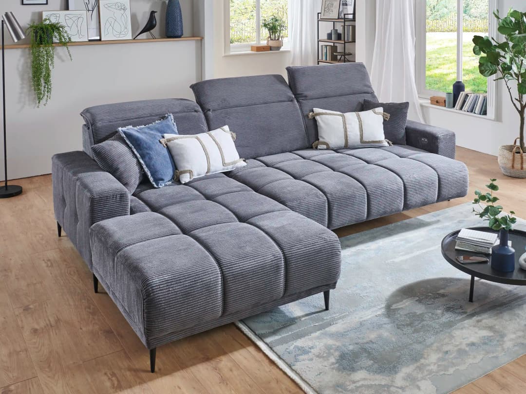 Ecksofa Irun III | Grau