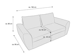 Schlafsofa Penta III | Türkis
