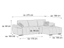 Ecksofa Goni | Grau 4