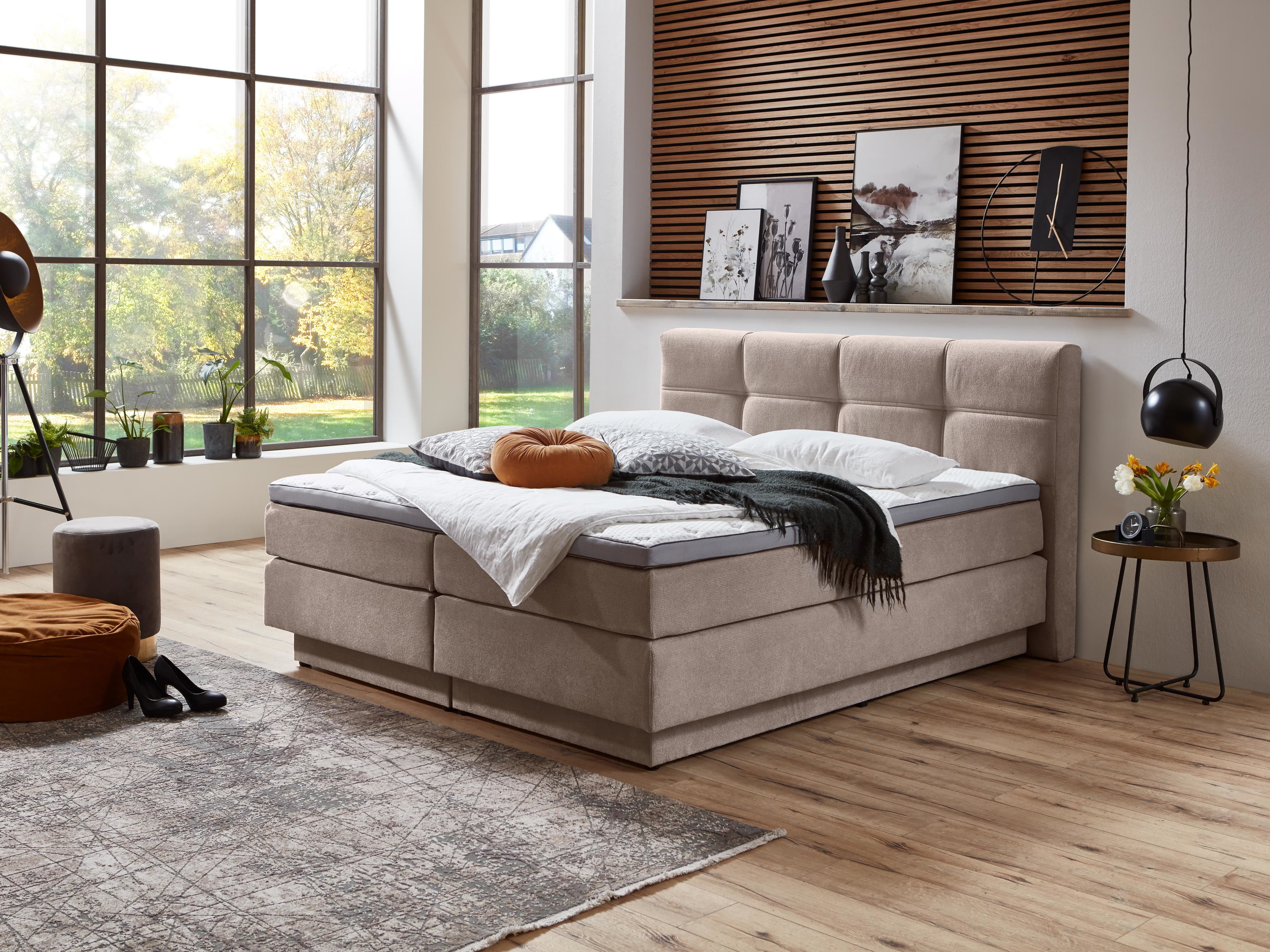 Boxspringbett Saargau | Beige
