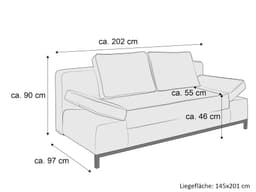 Schlafsofa Sambesi | Grau