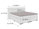Boxspringbett Sadnig | Grau 2