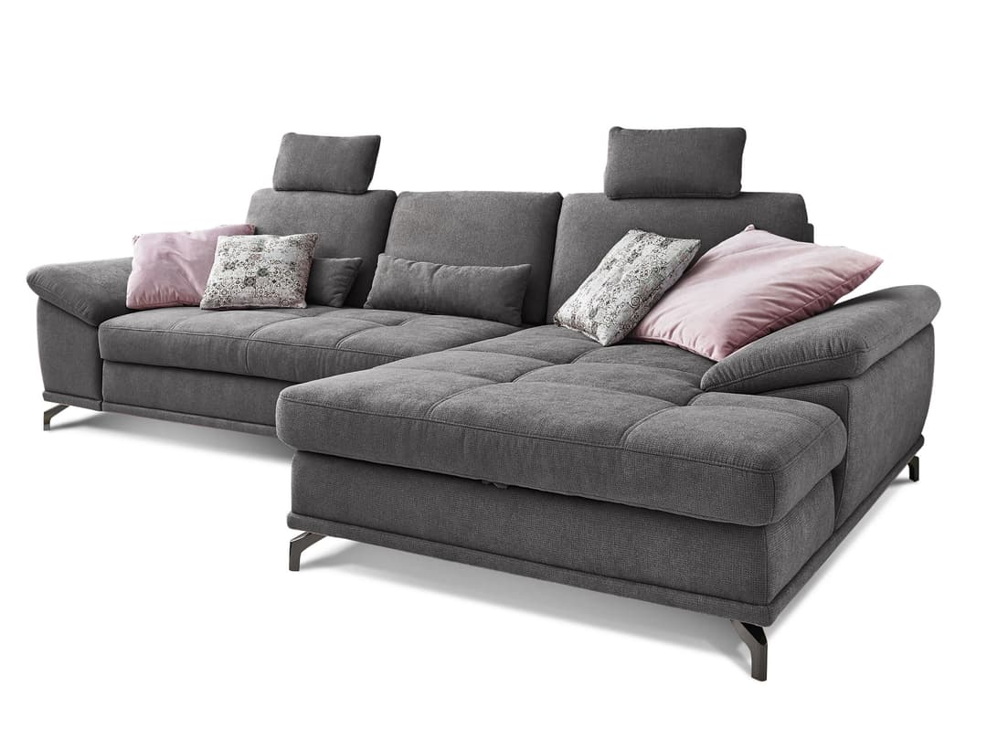 Ecksofa Saratow | Grau