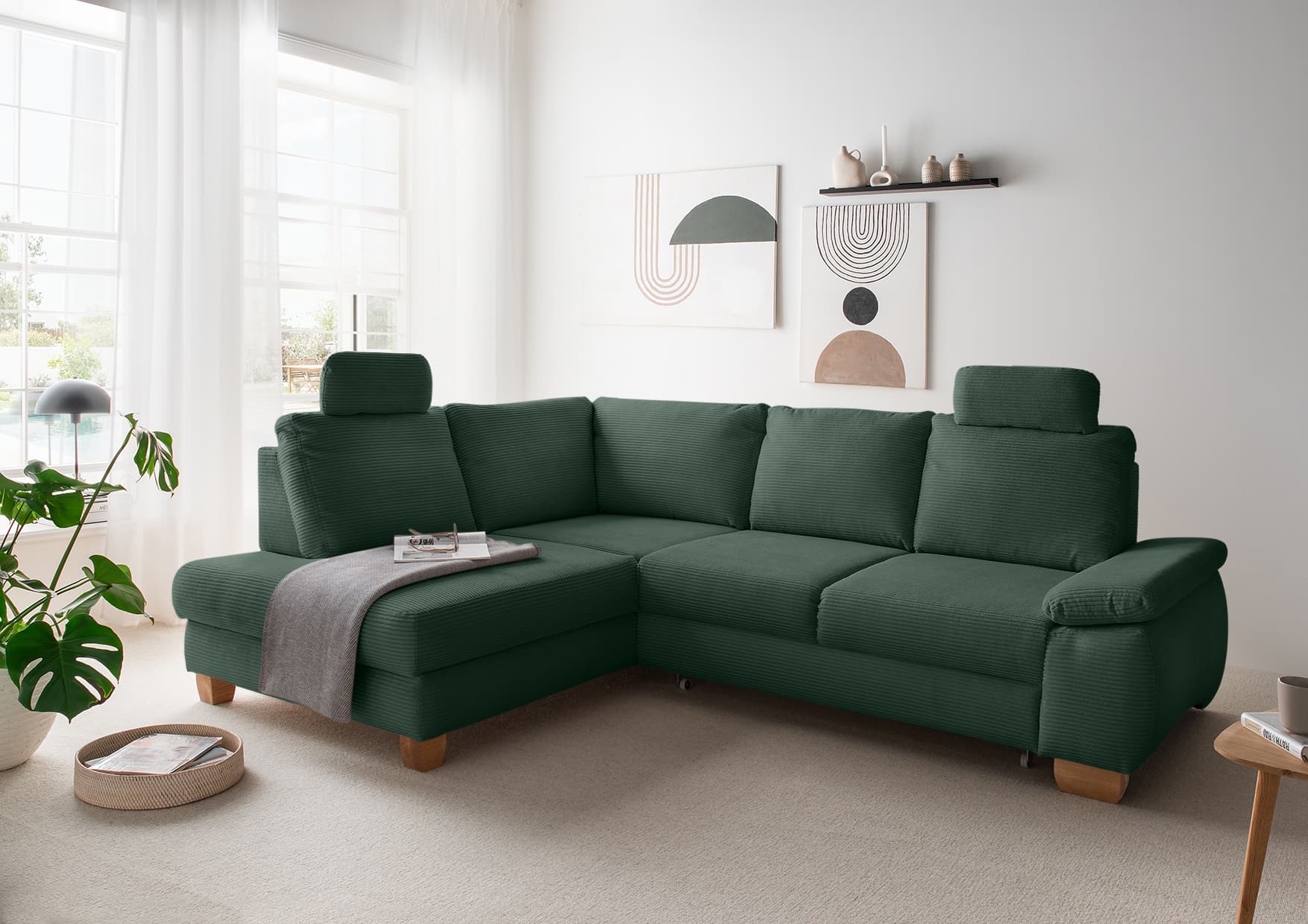 Ecksofa Betsy II | Grün