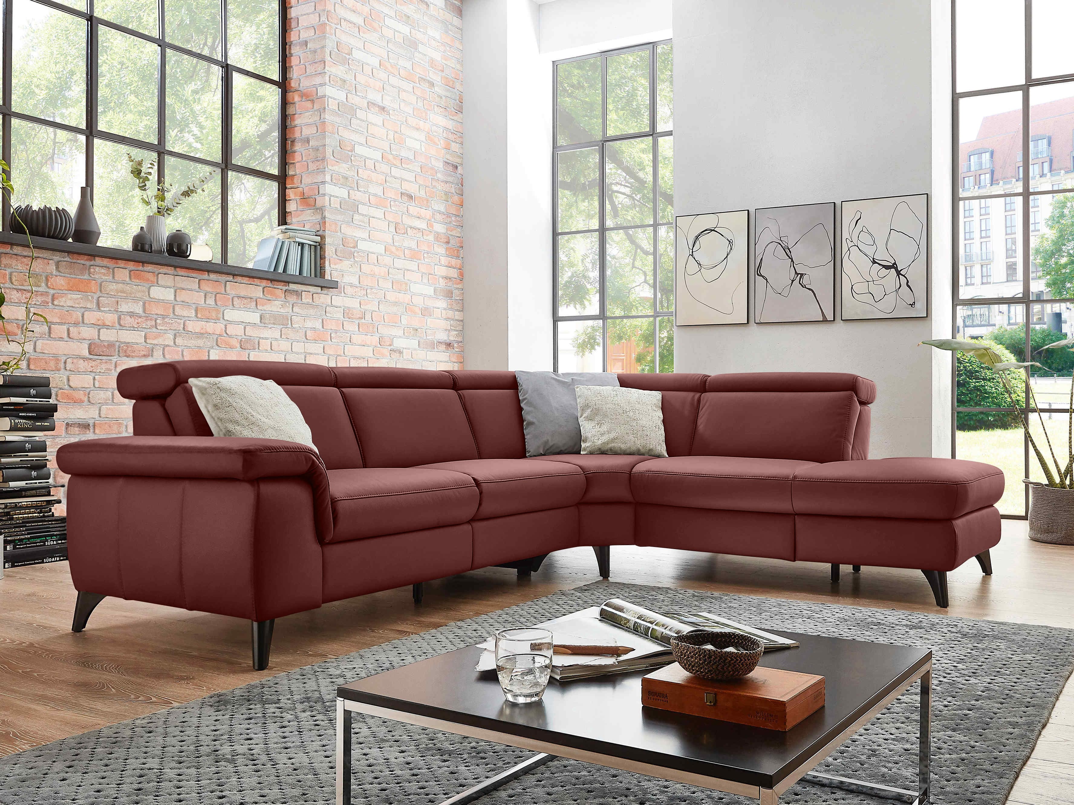 Ecksofa Pomezia XV | Rot