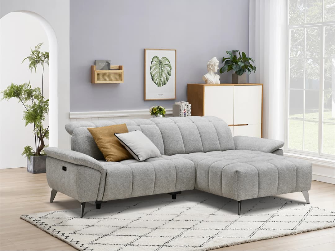 Ecksofa Loreen | Weiß