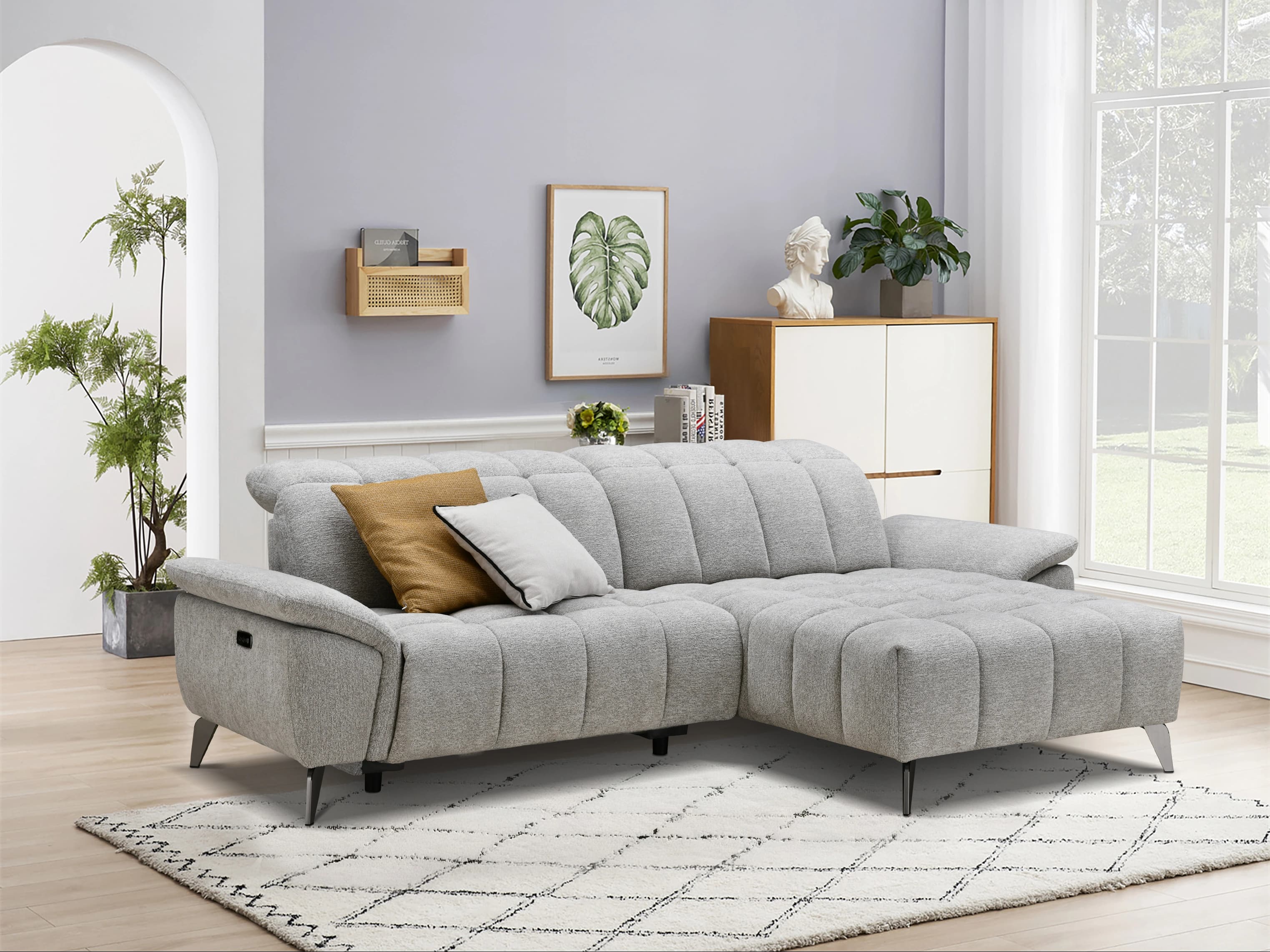 Ecksofa Loreen | Weiß